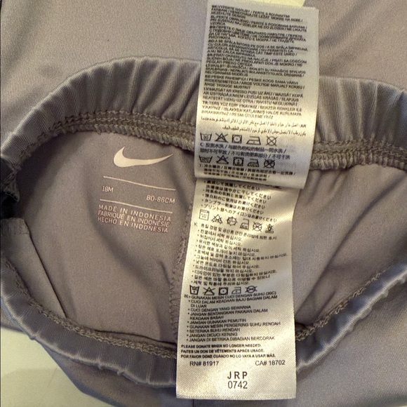 Nike Baby Girl Pink and Gray Tracksuit 18 Month - Picture 8 of 13